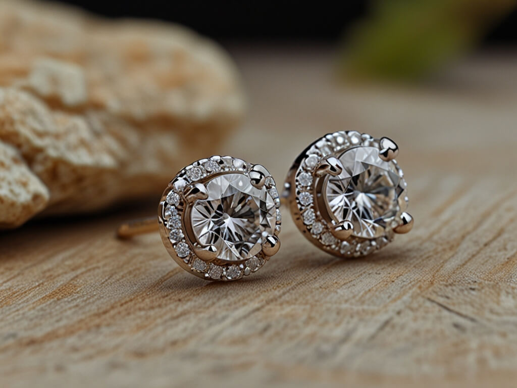 moissanite earrings