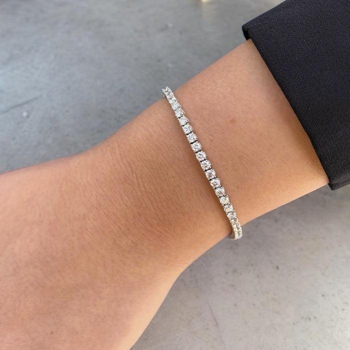 5 carat tennis bracelet wrist shot 2