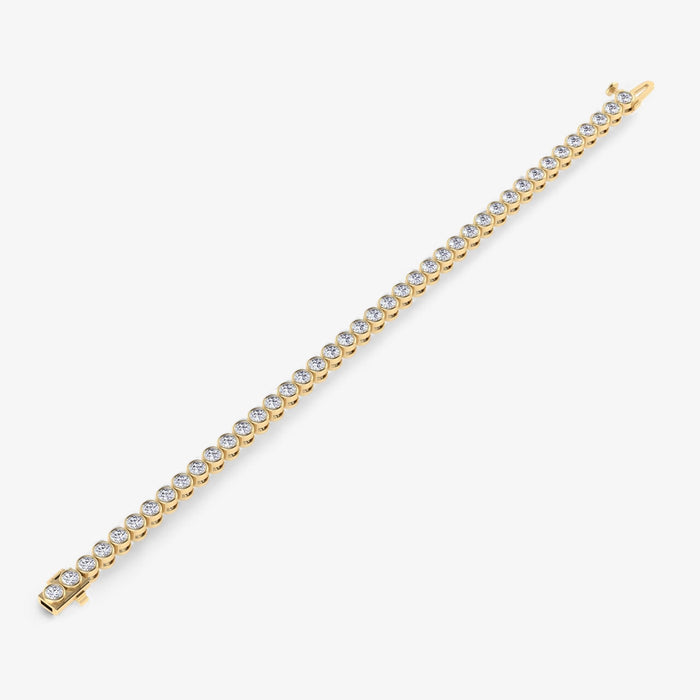 Bezel Tennis Bracelet Flat Lay