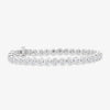 Bezel Tennis Bracelet White Gold