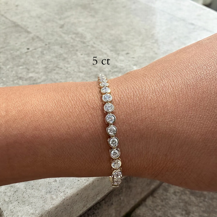 Bezel Tennis Bracelet 5 carat