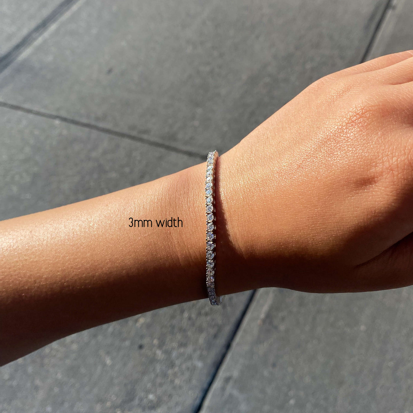 Moissanite Tennis Bracelet Voll